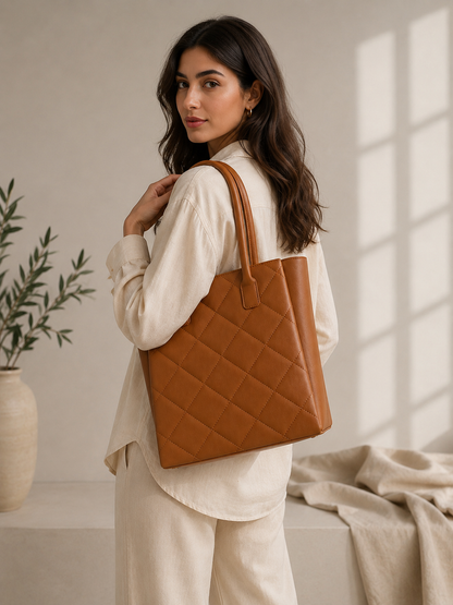NOURA QUILTED TOTE BAG -936