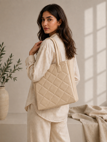 NOURA QUILTED TOTE BAG -936