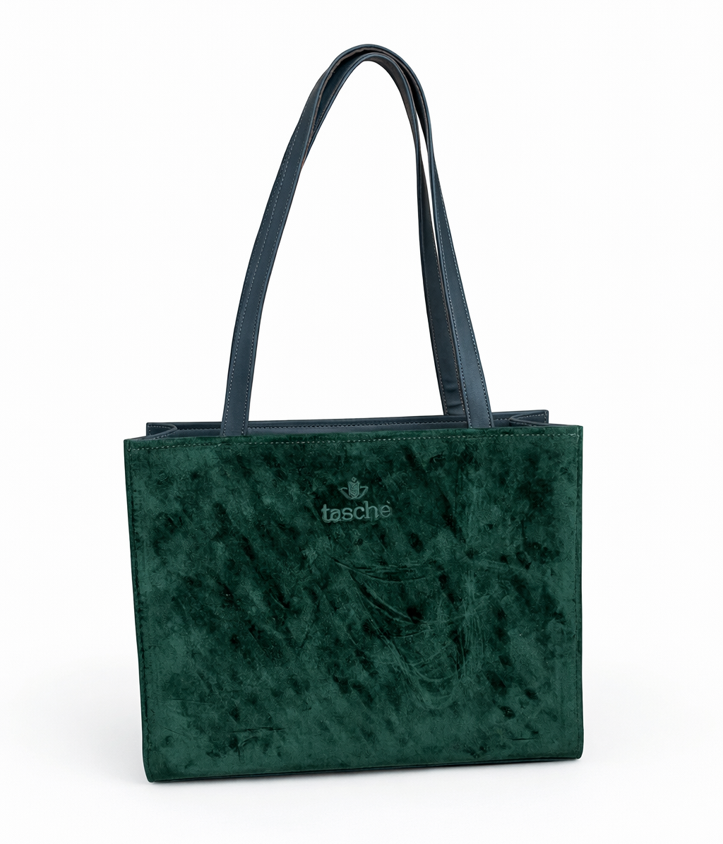 Suede Canvas Medium Tote Bag